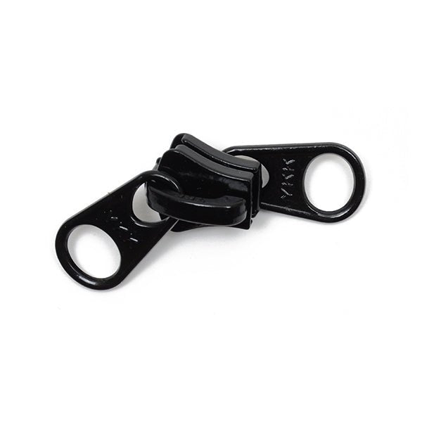 YKK Vislon #10 Non-Lock 2-Tab Slider - Black 25 pack