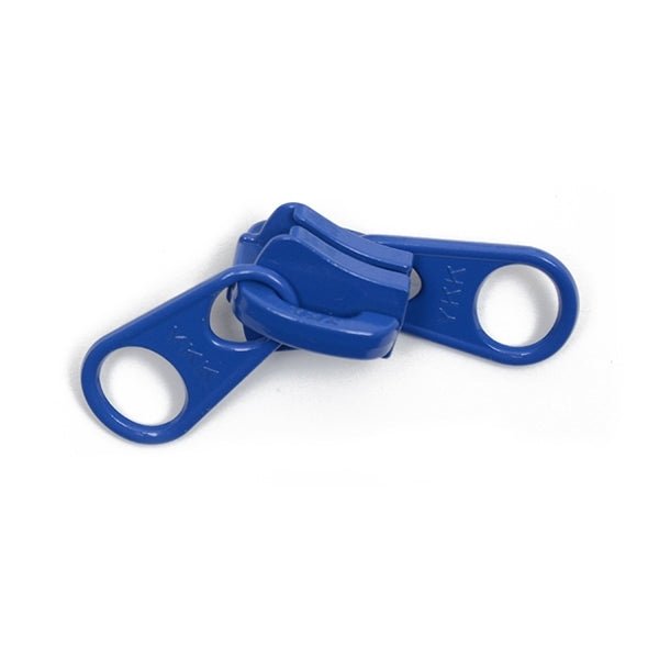 YKK Vislon #10 Non-Lock 2-Tab Slider - Blue 25 pack