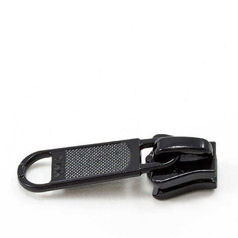 YKK Vislon #5 Metal Sliders 5VSDFL Non-Locking Long Single Pull Tab Black