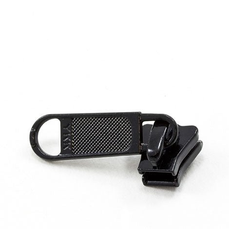 YKK Vislon #5 Metal Sliders 5VSDFL Non-Locking Long Single Pull Tab Black