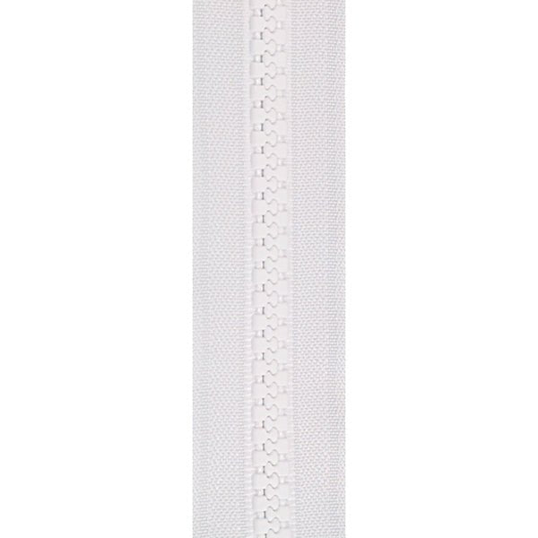 YKK Vislon #5 Zipper Chain - White