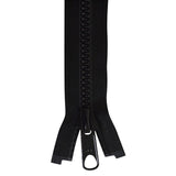 YKK Vislon #8 Lock Slide Zipper - 24 inch - Black