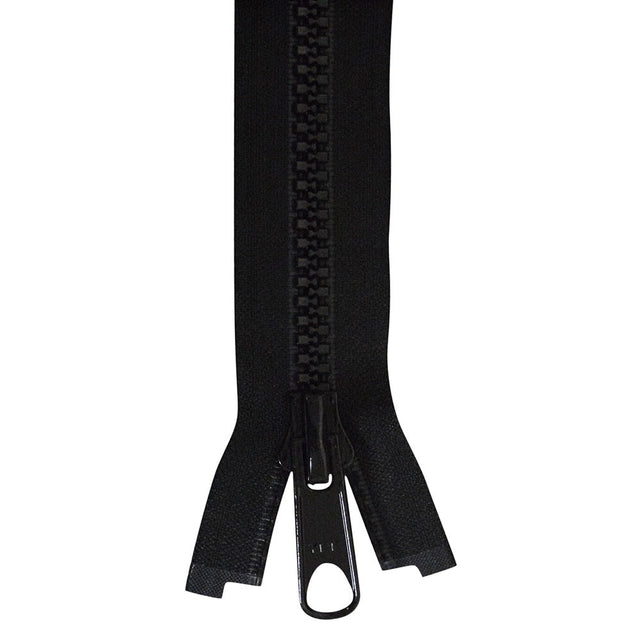 YKK Vislon #8 Lock Slide Zipper - 24 inch - Black
