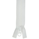 YKK Vislon #8 Lock Slide Zipper - 24 inch - White