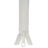 YKK Vislon #8 Lock Slide Zipper - 36 inch - White