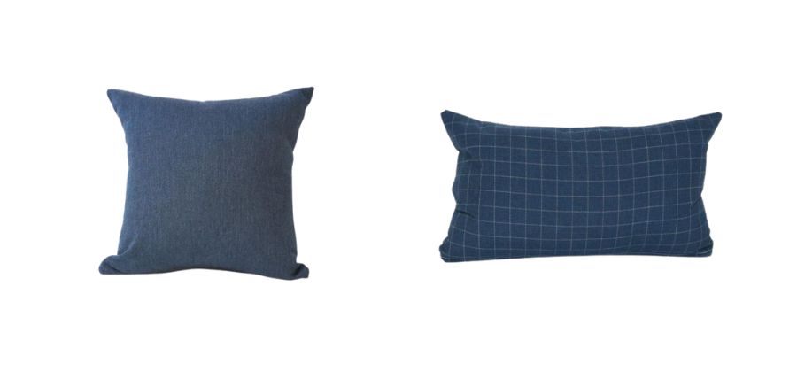 Layered Blue Pillows For Your Fall Decor