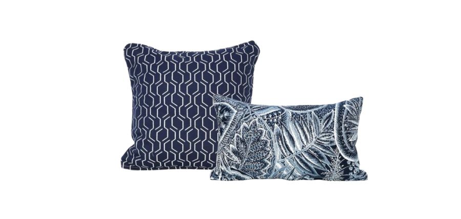 dark blue pillows