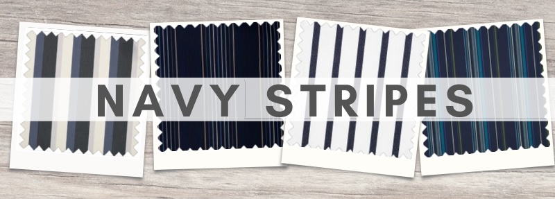 Sunbrella Navy Stripes Sample Pack