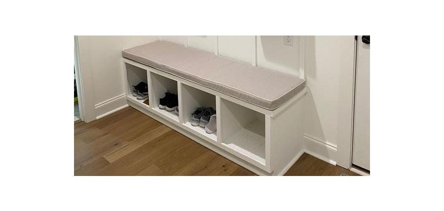 Custom Mudroom Bench Makes It Easy To Freshen Up In Comfort