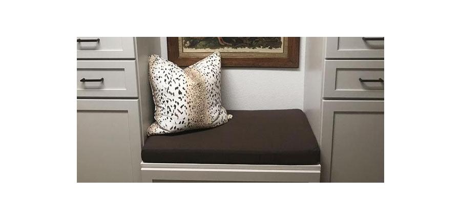 New Sunbrella Canvas Mink Brown Cushion Fits Perfect with Existing Decor