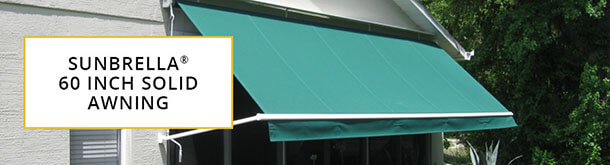 Sunbrella 60 Inch Solid Awning Collection