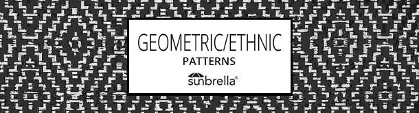 Sunbrella geometric and ethnic