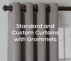 custom curtains with grommets