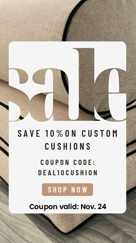 Day 5: Save 10% on custom cushions