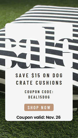 Day 7: Save $15 on dog crate cushions