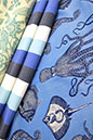 decor fabric by color blue