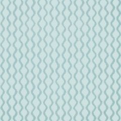 F-Schumacher Ribbon Wave-Aqua 5005162 Luxury Decor Wallpaper