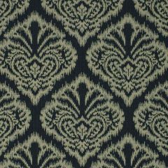 Robert Allen Ikat Damask Charcoal 210525 Indoor Upholstery Fabric