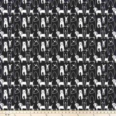 Premier Prints Pedigree Black Friends and Freedom Collection Multipurpose Fabric