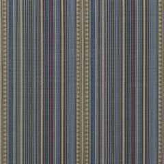 Mulberry Home Pageant Stripe Indigo FD756-H10 Festival Collection Indoor Upholstery Fabric