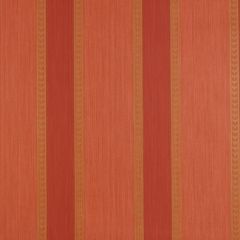 F-Schumacher Lansdowne Strie Stripe-Coral 5004622 Luxury Decor Wallpaper