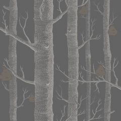 Cole and Son Woods and Pears Gilver / Black 95-5031 Contemporary Restyled Collection Wall Covering