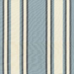 F Schumacher Seneca Cotton Stripe Chambray/ Indigo 62980 Indoor Upholstery Fabric