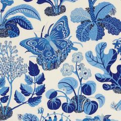 F Schumacher Exotic Butterfly Marine 176183 Good Vibrations Collection Indoor Upholstery Fabric