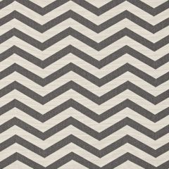F. Schumacher Antibes Chevron Oxford Grey 65922 Cote D-Azur Collection Upholstery Fabric