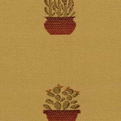 Robert Allen Potted Cacti Russet Color Library Collection Indoor Upholstery Fabric