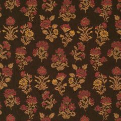 Robert Allen Floral Motif Chocolate Color Library Collection Indoor Upholstery Fabric