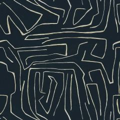 Lee Jofa Modern Graffito Onyx / Beige GWF-3530-816 by Kelly Wearstler Multipurpose Fabric
