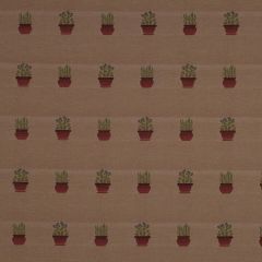 Robert Allen Potted Cacti Saddle Color Library Collection Indoor Upholstery Fabric