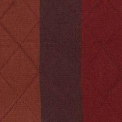 Robert Allen Quilted Stripe Mahogany Color Library Collection Indoor Upholstery Fabric