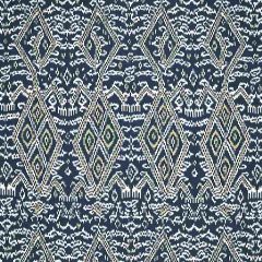 F. Schumacher Maya Ikat Print Indigo 174752 Au Natural Collection