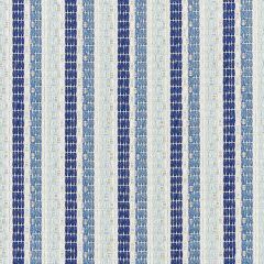 F Schumacher Barbary Stripe Blue 76641 Indoor / Outdoor Linen Collection Upholstery Fabric