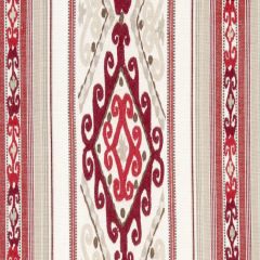 Beacon Hill Mela Stripe-Vermillion 231045 Decor Drapery Fabric
