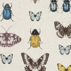 Clarke and Clarke Papilio Mineral / Linen F1093-04 Botanica Fabric Collection Upholstery Fabric