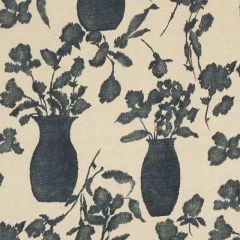 F Schumacher Hugo Floral Faded Black 176242 Good Vibrations Collection Indoor Upholstery Fabric