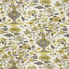 F Schumacher Camberwell Vase Print Citrine 174550 Indoor Upholstery Fabric