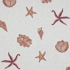 Robert Allen Ocean Shells Ruby Essentials Collection Indoor Upholstery Fabric