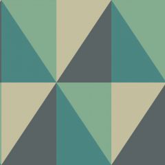 Cole and Son Apex Grand Teal 10510045 Geometric II Collection Wall Covering