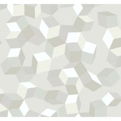 Cole and Son Puzzle White On White 1052008 Geometric II Collection Wall Covering
