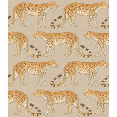 Cole and Son Leopard Walk Stone & Orange 1092010 Ardmore Collection Wall Covering
