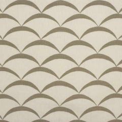 Lee Jofa Modern Crescent White / Taupe GWF-2618-111 by Allegra Hicks Multipurpose Fabric