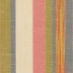Robert Allen Canopy Stripe Peony Multi 120812 Indoor Upholstery Fabric