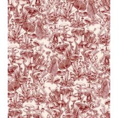 Cole and Son Fungi Forest Burgundy 1221001 Stella Mccartney X Collection Wall Covering