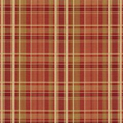Robert Allen Hudson Plaid Paprika Color Library Multipurpose Collection Indoor Upholstery Fabric