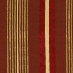 Beacon Hill Maliwan Stripe Terracotta Color Library Collection Indoor Upholstery Fabric