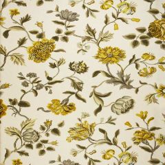 F. Schumacher Avebury Floral Vine-Citrine 174521 Interior Decor Fabric